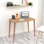 Inandoutdoormatch Bureau Wanda Laptoptafel 70x90x60 cm Eiken en Houtkleurig Spaanplaat en Beukenhout Stijlvol Design - Thumbnail 2