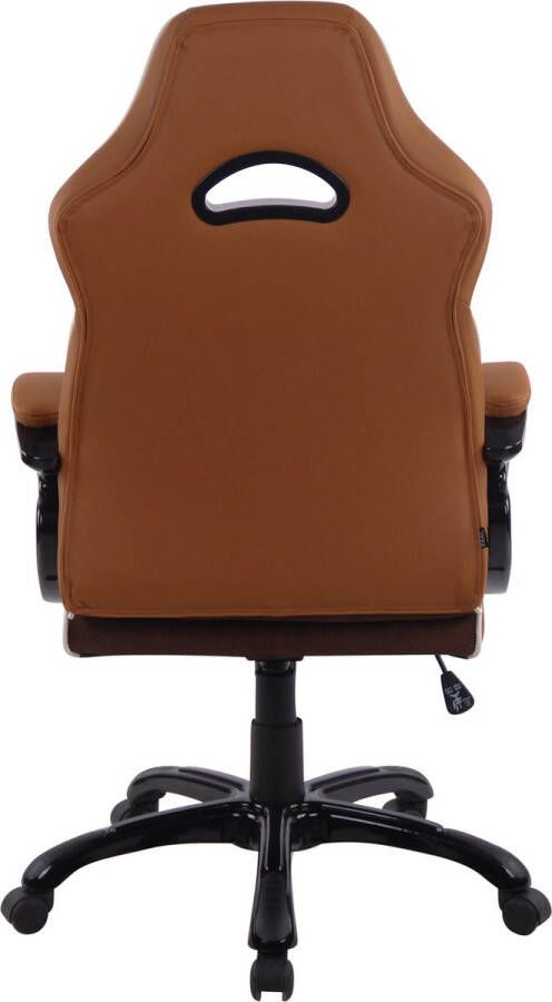 Unbranded Bureaustoel Marco bruin kunstleer Ergonomisch ultra comfortabel In hoogte verstelbaar 52x50x124cm