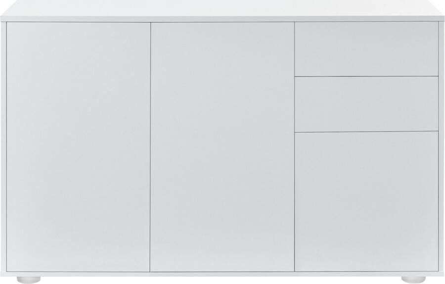 Unbranded Commode Angeline Duw en Open 74x117x36 cm Wit Mat- Spaanplaat Modern Design