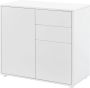 Unbranded Commode Sagrario Duw en Open 74x79x36 cm Wit Mat Spaanplaat Modern Design - Thumbnail 1