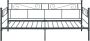 Inandoutdoormatch Eenpersoonsslaapbank Chyna 3-zitsbank 90x200 cm Zwart Vintage Design Metalen bedframe - Thumbnail 1