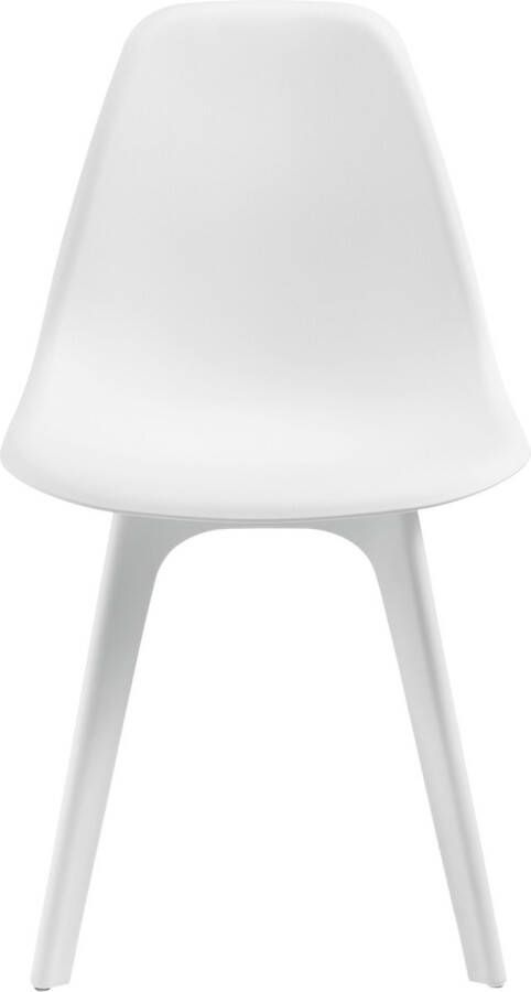 Unbranded Eethoek Arin Glazen eettafel Met 4 witte stoelen Hoogwaardig design Stijlvolle uitstraling - Foto 2