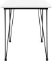 Inandoutdoormatch Eettafel Emmerich 120x70x75 cm MDF en Staal Wit Elegante en Minimalistische Tafel - Thumbnail 2