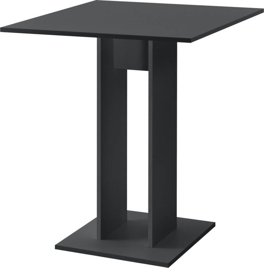 Unbranded Eettafel Seth 65x65x78 cm Donkergrijs Spaanplaat Stijlvol design - Foto 2