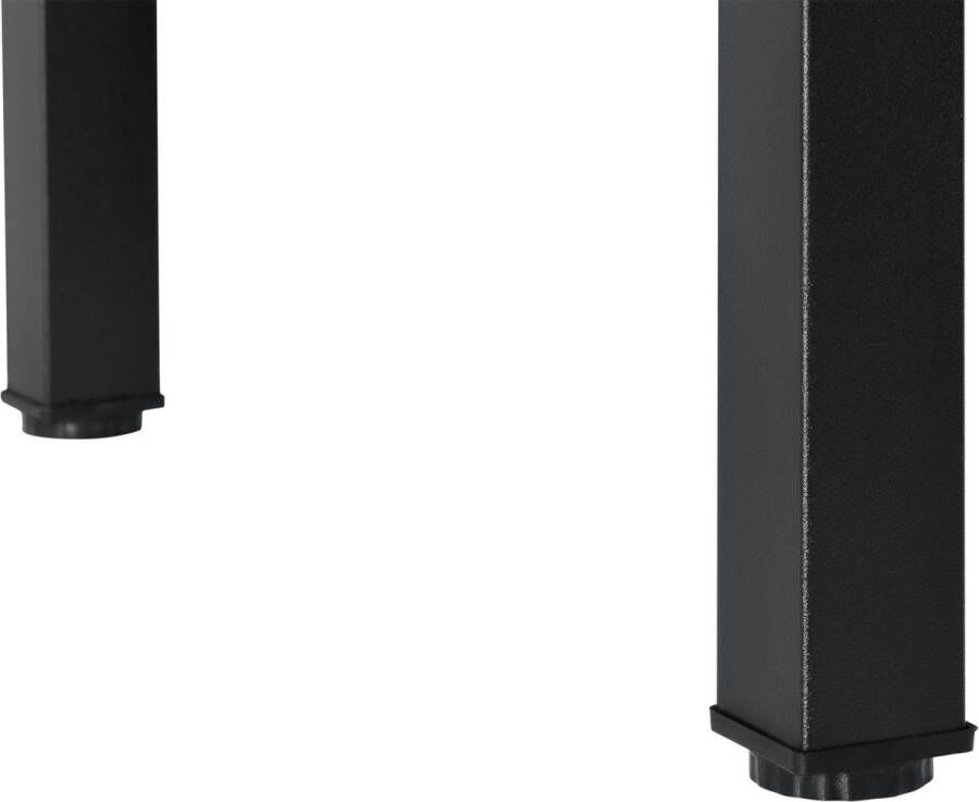 Unbranded Elegante Eettafel Mateus 120x60x75 cm Walnootkleurig en Zwart Modern Design - Foto 2