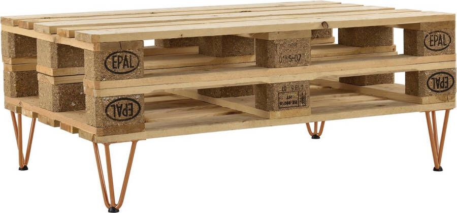 Unbranded Hairpin Legs Isabel Tafelpoten 3-punts Set van 4 20 cm Bruin-Koperachtige kleur Staal