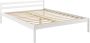 Unbranded Houten bed Benita Massief grenen en multiplex 180x200 cm Wit Klassiek design - Thumbnail 1