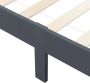 Unbranded Houten Bed Graça Grenen Met Bedbodem 120x200 cm Donkergrijs Snelle Montage - Thumbnail 2