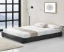 Unbranded Houten bed Zoe Laag Imitatieleer Met bedbodem 140x200 cm Zwart Klassiek design - Thumbnail 2