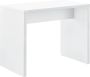 Unbranded Kaptafel Ainslee Met Kruk en Spiegel 141x75x397 cm Wit Spaanplaat Stijlvol Design - Thumbnail 2