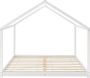 Inandoutdoormatch Kinderbed Cerro Huisbed Met Lattenbodem 160x200cm Wit Snelle Montage - Thumbnail 2