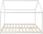 Inandoutdoormatch Kinderbed Ciana Huisbed Met Lattenbodem 180x200cm Wit Snelle Montage - Thumbnail 2