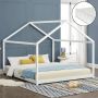 Inandoutdoormatch Kinderbed Cyana Huisbed Met Matras Met Lattenbodem 160x200cm Wit Snelle Montage - Thumbnail 2