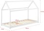 Unbranded Kinderbed Nino Houten bed Huisbed 70x140 cm Wit Voor meisjes Voor jongens Voor kinderen - Thumbnail 2