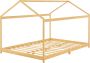 Inandoutdoormatch Kinderbed Victoria Huisbed Bamboe 120x200cm Voor Jongens Voor Meisjes - Thumbnail 1
