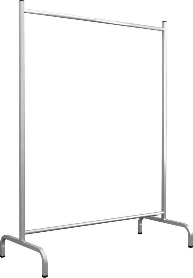 Unbranded Kledingrek Angelica 137x104x48 cm Zilverkleurig Metaal Minimalistisch Design