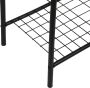 Inandoutdoormatch Kledingrek Editha Met Planken 163 5x103 5x32 cm Zwart Metaal - Thumbnail 2