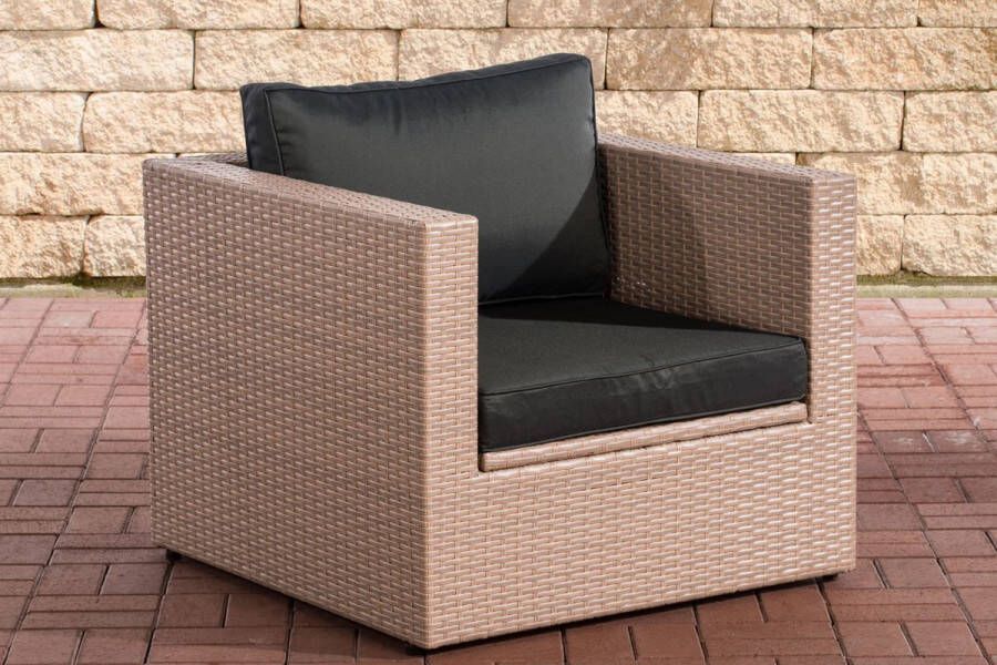 Inandoutdoormatch Loungestoel Diva Antraciet Tuinmeubelen Voor buiten Wicker Loungeset Tuin of balkon moederdag cadeautje - Foto 2