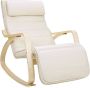 Inandoutdoormatch Luxe schommelstoel Voor binnen Loungestoel met hoofdkussen Volwassenen Loungezetel Modern moederdag cadeautje - Thumbnail 1