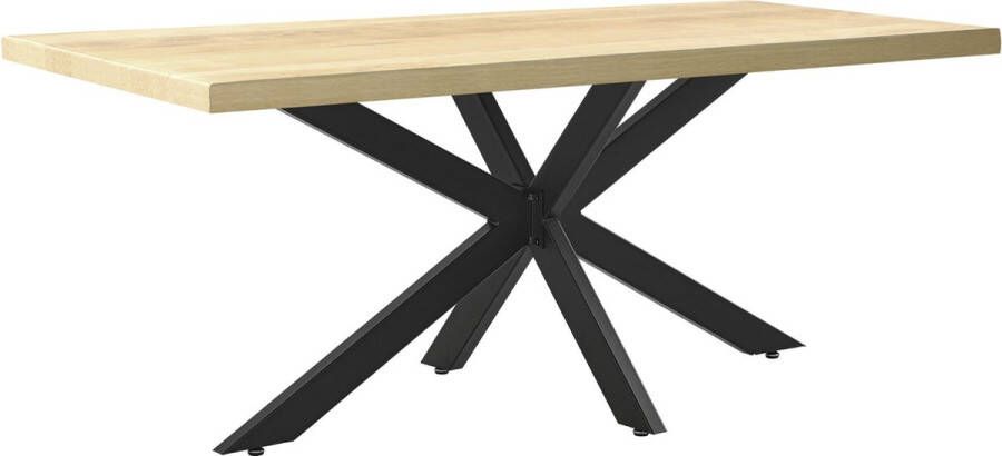 Unbranded Matrix Leg Table Marit Oberau Leg Table 85x85x71cm Mat Zwart Stijlvolle Eettafel Luxe Tafel