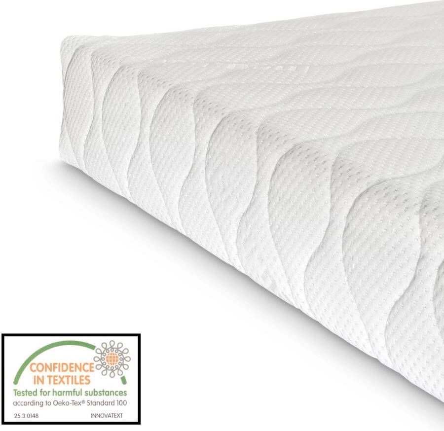 Unbranded Metalen Bedframe Vera Met Matras 140x200 cm Donkergrijs Modern Design