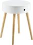 Unbranded Nachtkastje Pete 50x38x38 cm Met 1 Lade Wit MDF en Grenen Modern Design - Thumbnail 2