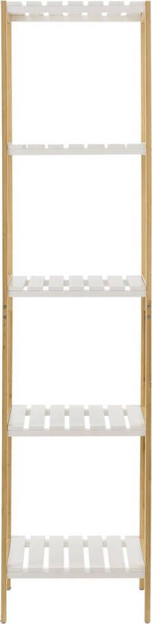 Unbranded Opbergrek Alyssa Staand rek Met 5 planken Bamboe Minimalistisch design
