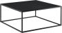 Unbranded Salontafel Gladys 38x85x85cm Vierkant Metaal Zwart Decoratief Design - Thumbnail 1