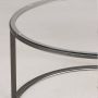Inandoutdoormatch Salontafel Joelle 45x80 cm Gehard Glas Zwart en Transparant Metaal Tijdloos Design - Thumbnail 2