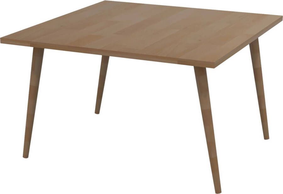 Inandoutdoormatch Salontafel Telma 50x80x80 cm Beukenhout Houtkleurig Tijdloos Design