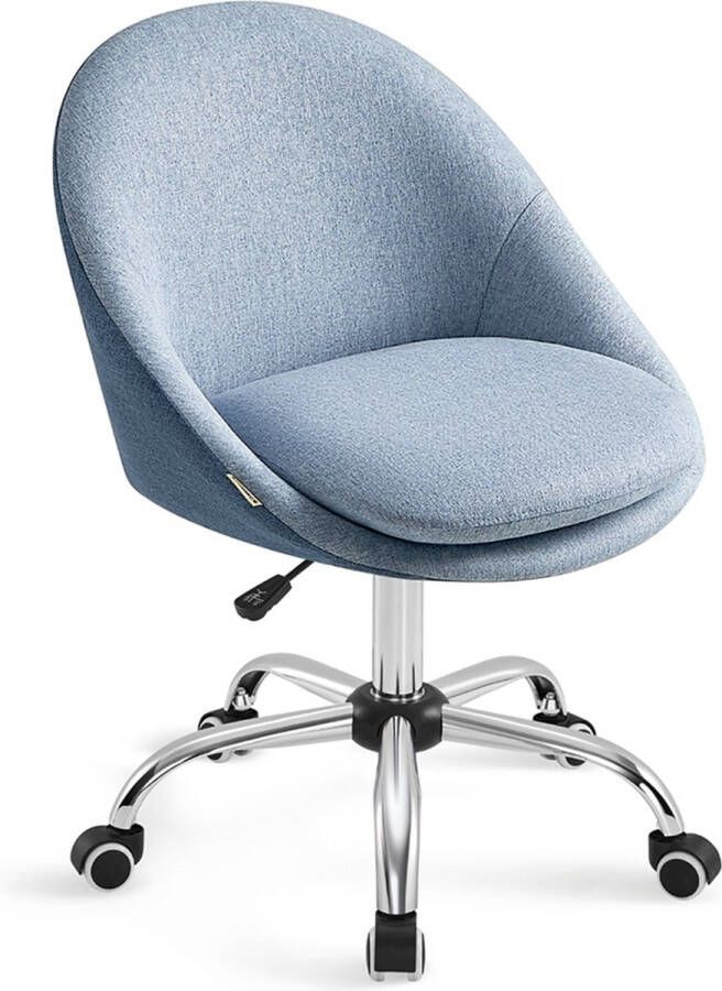 Unbranded Signature Home Star Bureaustoel draaistoel bureaustoel schuimvulling in hoogte verstelbaar voor studie slaapkamer blauw - Foto 2