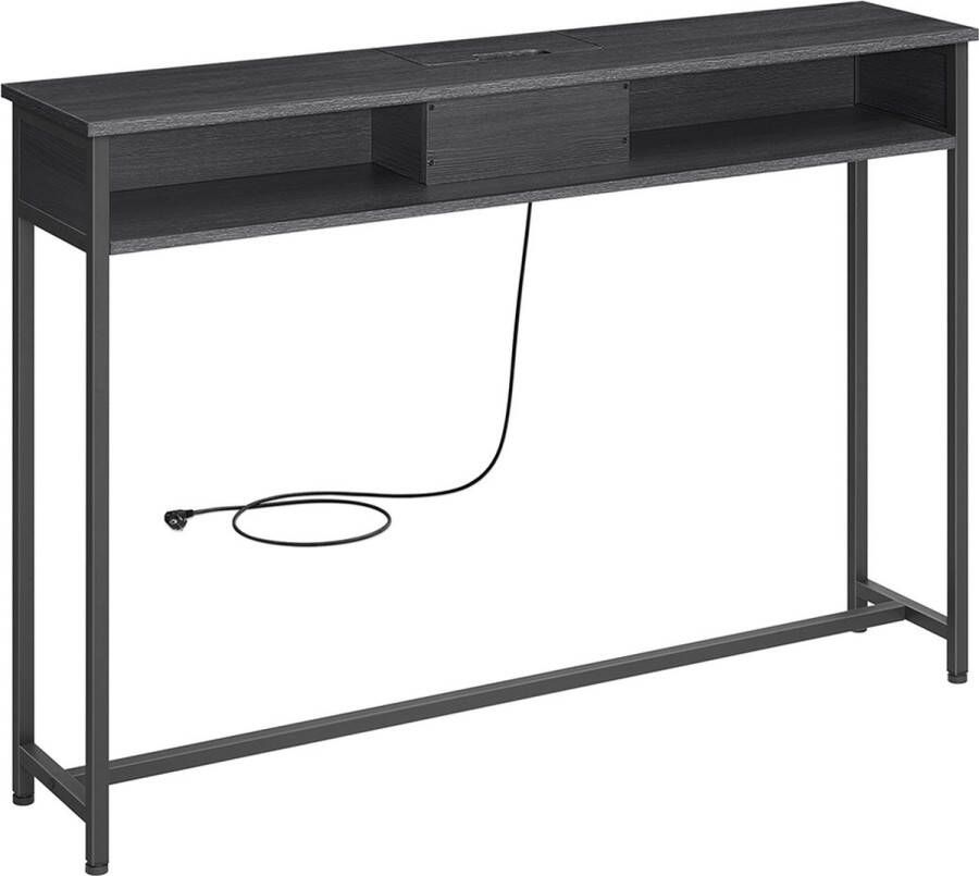 Unbranded Signature Home Zwango consoletafel console tafel Dressoir gangtafel met stopcontact Zwar 25 x 120 x 81 1 cm