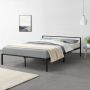Unbranded Stalen bed Corin Bedframe Met bedbodem 160x200 cm Matzwart Modern design - Thumbnail 2