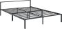 Unbranded Stalen bed Corin Bedframe Met bedbodem 160x200 cm Matzwart Modern design - Thumbnail 1