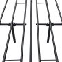 Unbranded Stalen bed Cruzita Bedframe Met bedbodem 160x200 cm Wit Modern design - Thumbnail 2