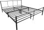 Unbranded Stalen bed Doria Bedframe Met bedbodem 180x200 cm Wit Modern design - Thumbnail 1