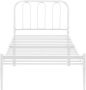 Unbranded Stalen Bed Marybelle Bedframe Met bedbodem 90x200 cm Wit Modern design - Thumbnail 2