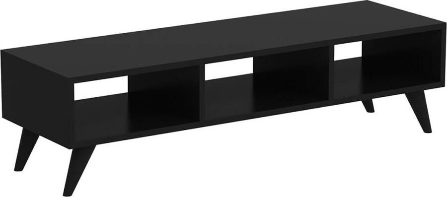 Unbranded TV meubel Andries 120x35x35 cm Zwart Spaanplaat en Kunststof Modern Design