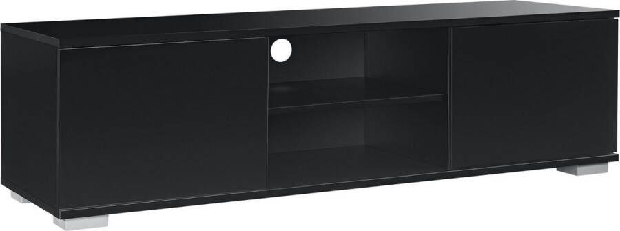 Unbranded TV-meubel Aurelia TV-meubel MDF 34 5x120x40 cm Zwart Hoogglans Modern Design - Foto 2