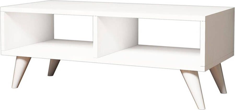 Unbranded TV meubel Bernardina 90x35x35 cm Wit Spaanplaat en Kunststof Modern Design