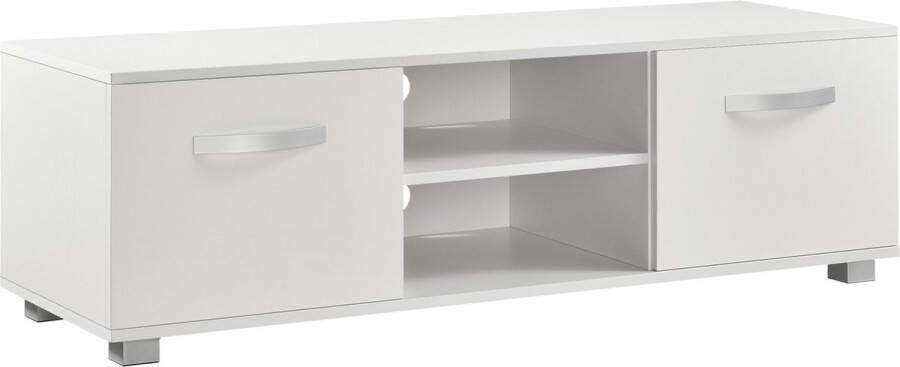 Unbranded TV-meubel Eleanora Met Planken 120x40x38 cm Wit Spaanplaat Luxe Look