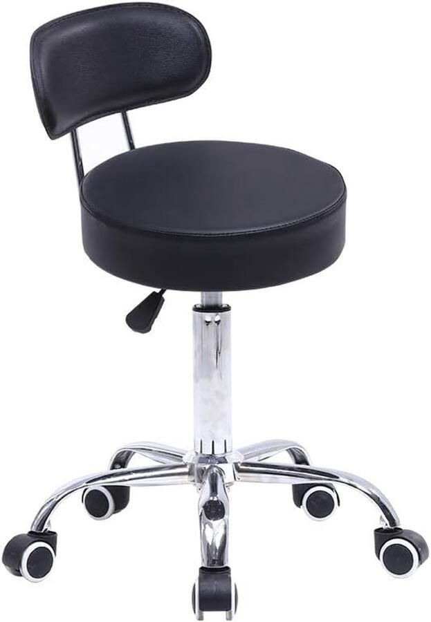 Unbranded Bureaustoel verstelbare rugleuning set van 48 x 48 x 48.5 cm Zwart