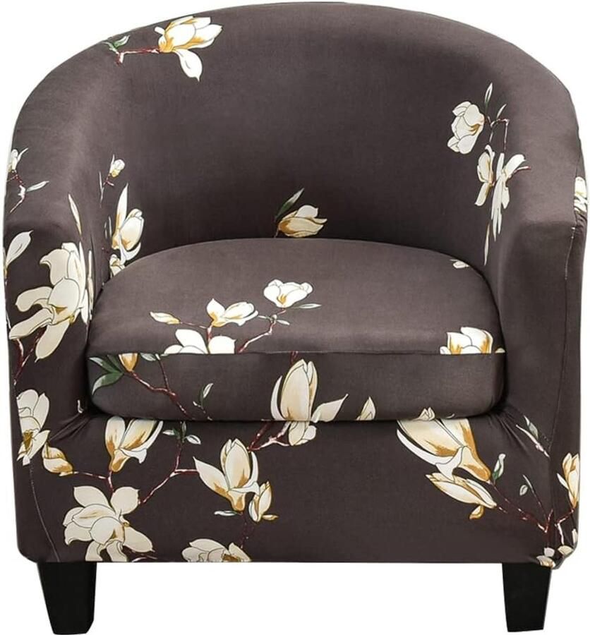 Unbranded Fauteuilhoes voor Kuipstoel 2-delig met Kussenhoes Tullsta Stijl