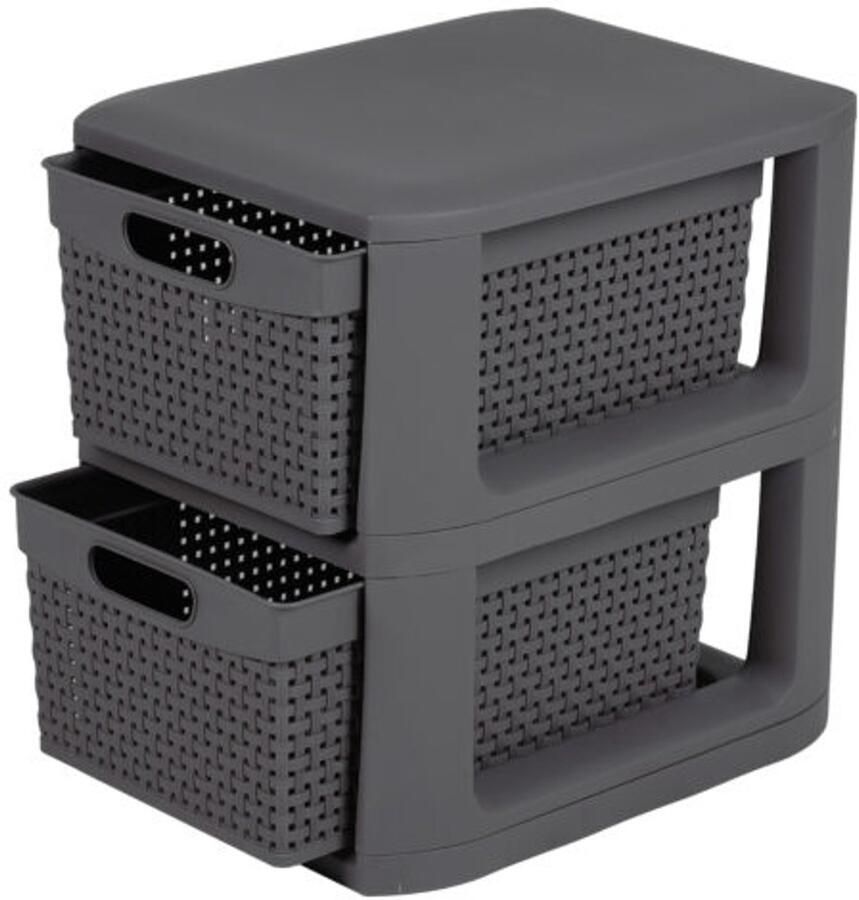 Unbranded HOMPLAST Ladekast organizer Ruime lades Ventilerend design 26 x 33 x 34 cm