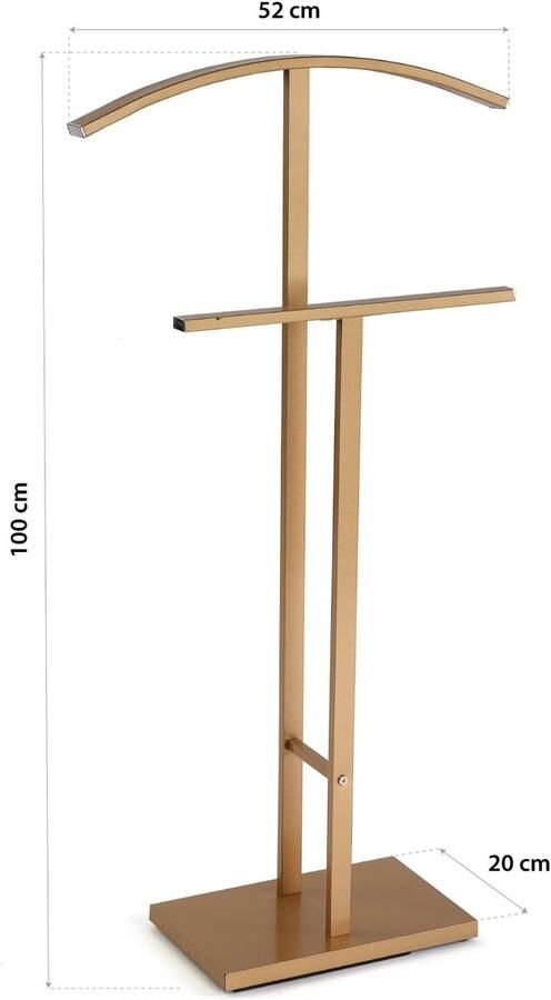 Unbranded kledingrek Nachtkastje 100 x 20 x 52 cm -Goud