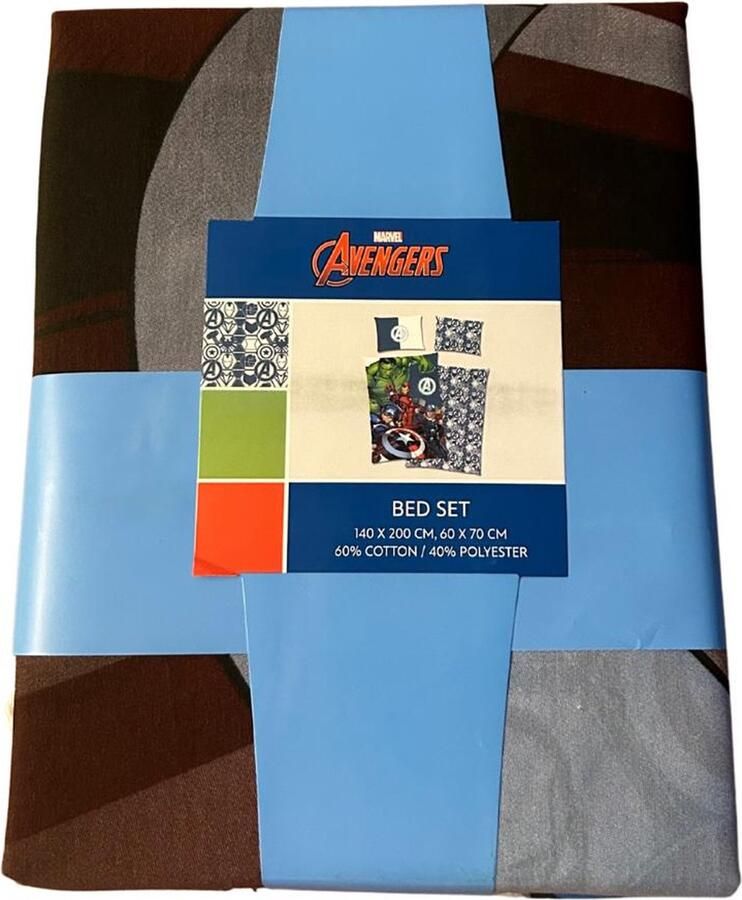Unbranded Marvel Avengers Dekbedovertrek 140 x 200 cm Marvel Avengers Eenpersoons bed set