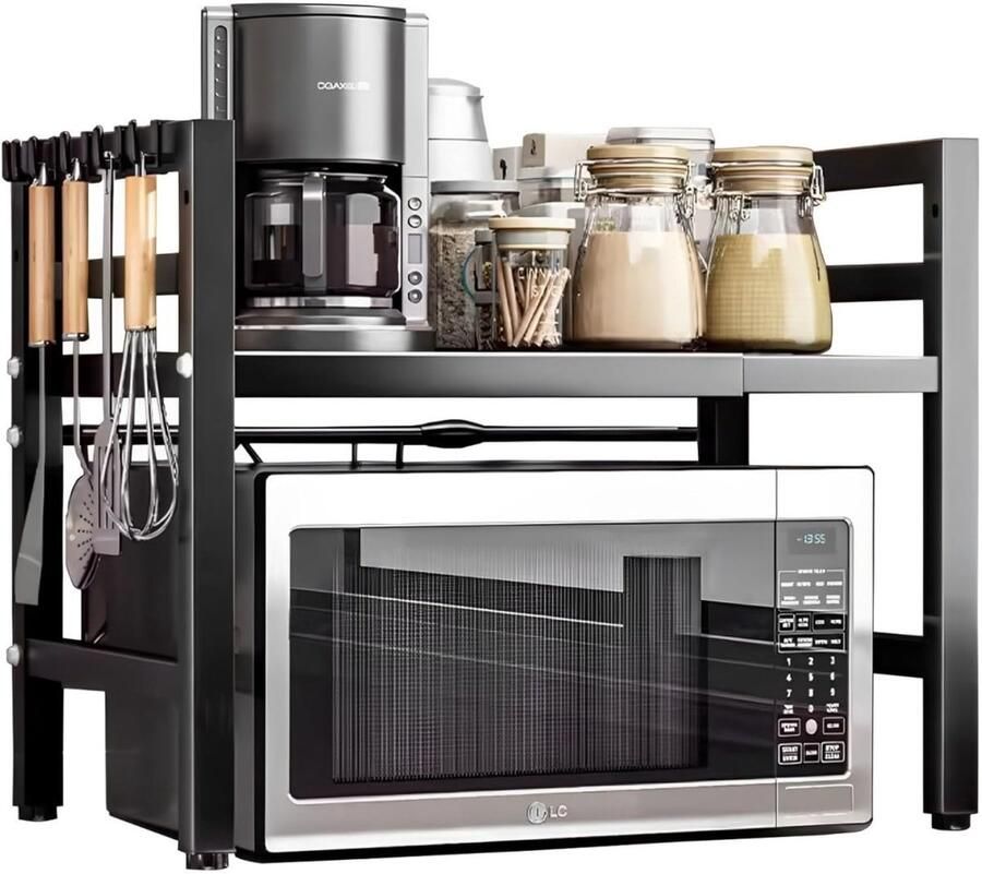 Unbranded Microwave rack Plank voor Magnetron zwart