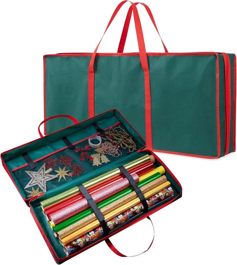 Unbranded oCreon Kerstboom Opbergtas Groen 82 cm Met Ritssluiting & Handgrepen Voor Eenvoudige Opslag