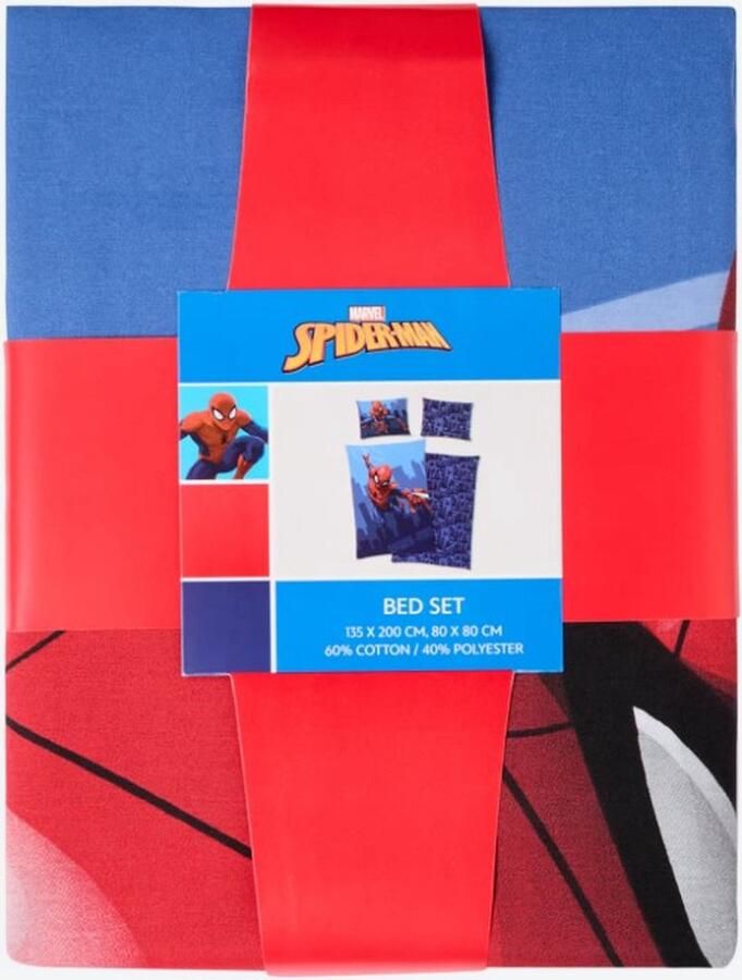 Unbranded Spiderman Dekbedovertrek Marvel Dekbedovertrek Bed set -135 x 200 cm