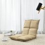 Unbranded Vloerstoel Kimmy Loungekussen Verstelbaar 110x55x11 cm Zandkleurig - Thumbnail 2